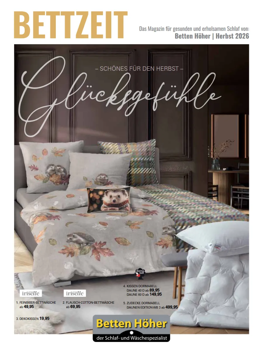 Bettzeit Glücksgefühle - Das Magazion für gesunden und erholsamen Schlaf von Betten Höher