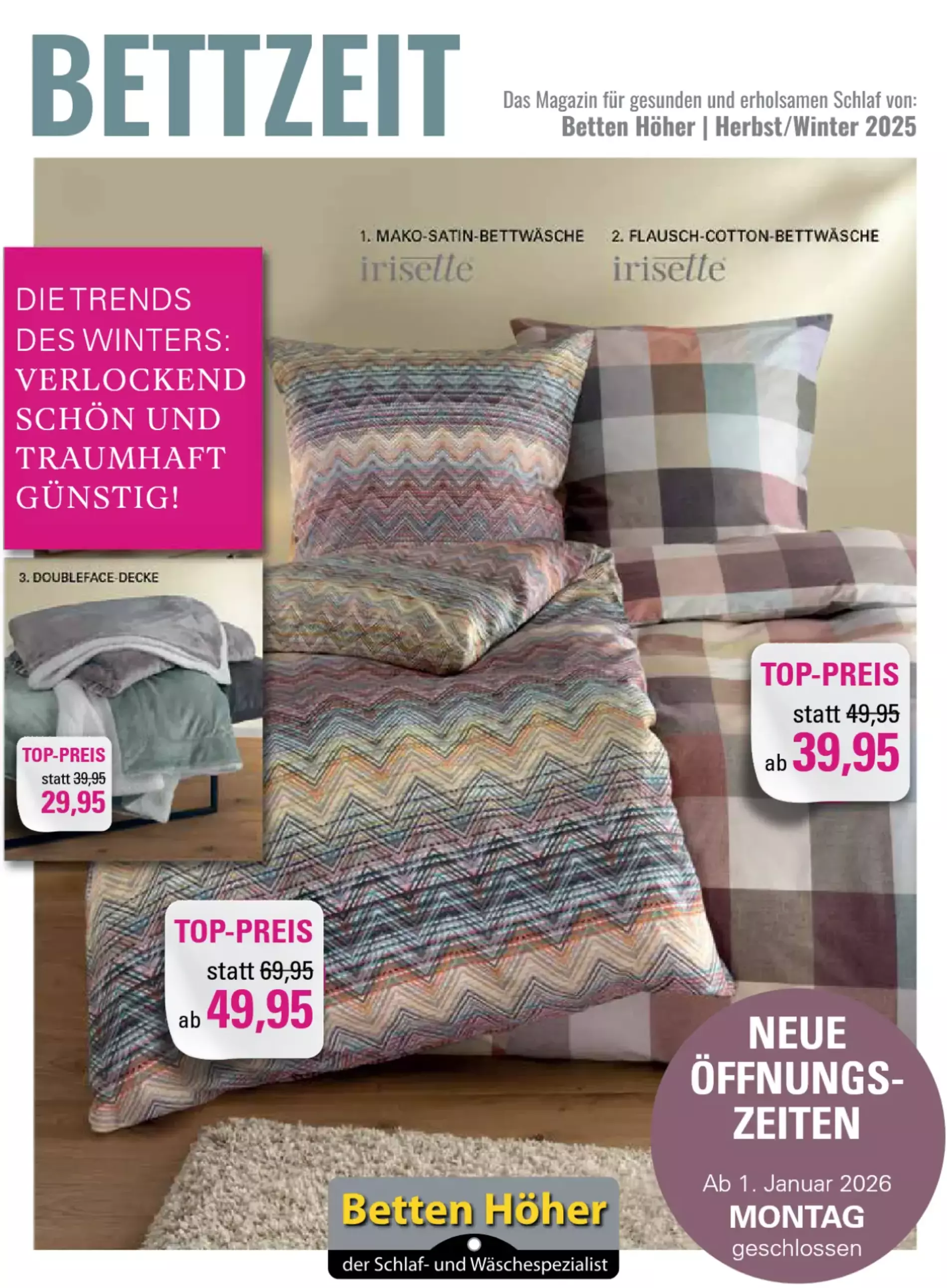 Bettzeit - Die Trends des Winters - Das Magazin für gesunden und erholsamen Schlaf