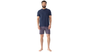 Schlafanzug Sleep Essence 2240001 Pyjama kurz, yacht blue, Mey