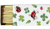 LUCKY LADYBUGS Streichholzschachtel grün, matt, 45 Hölzer
