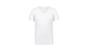 Unterhemd - mey Dry Cotton, V-Ausschnitt, Kurzarm, 46007