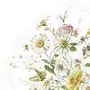 Rondo-Servietten Wildflower and Butterfly, Ø34cm, grün