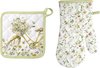 Küchenset Wildflower and Butterfly Ofenhandschuh und Topflappen