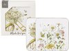 Untersetzer Wildflower Flower Bike, 4er-Set, 10x10cm, Kork
