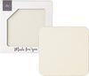 Untersetzer Kork IHR LINEN UNI cream | 4er-Set 10 x 10 cm