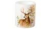 Windlicht Hunted Deer Cream, sanftes Kerzenlicht edles Design