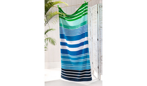 Velours-Strandtuch Jacquard Bajadera Stripe